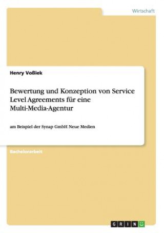 Kniha Bewertung und Konzeption von Service Level Agreements fur eine Multi-Media-Agentur Henry Voßiek