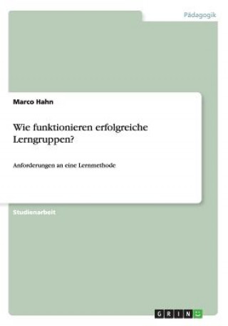Carte Lerngruppen als Lernmethode / Anforderungen an erfolgreiche Lerngruppen Marco Hahn