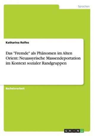 Buch Fremde als Phanomen im Alten Orient Katharina Rolfes