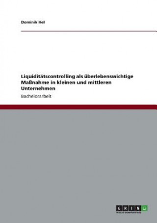 Kniha Liquiditatscontrolling als uberlebenswichtige Massnahme in kleinen und mittleren Unternehmen Dominik Hel