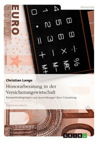 Kniha Honorarberatung in der Versicherungswirtschaft Christian Lange