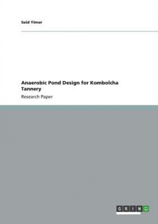 Kniha Anaerobic Pond Design for Kombolcha Tannery Seid Yimer