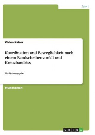 Kniha Koordination und Beweglichkeit nach einem Bandscheibenvorfall und Kreuzbandriss Vivien Kaiser