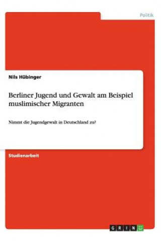 Könyv Berliner Jugend und Gewalt am Beispiel muslimischer Migranten Nils Hübinger