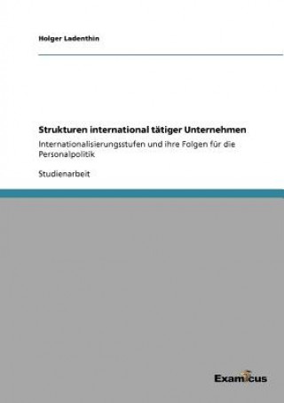 Buch Strukturen international tatiger Unternehmen Holger Ladenthin