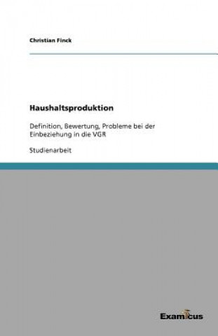 Книга Haushaltsproduktion Christian Finck