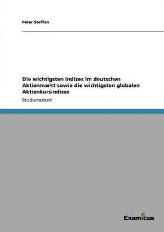 Könyv wichtigsten Indizes im deutschen Aktienmarkt sowie die wichtigsten globalen Aktienkursindizes Peter Steffen