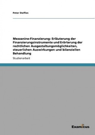 Kniha Mezzanine-Finanzierung Peter Steffen