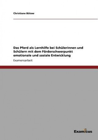 Könyv Pferd - ein Lernhelfer fur verhaltensauffallige Kinder und Jugendliche Christiane Bütow