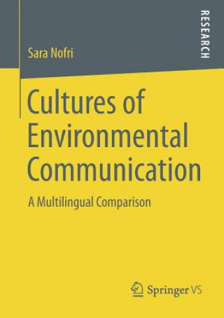 Kniha Cultures of Environmental Communication Sara Nofri