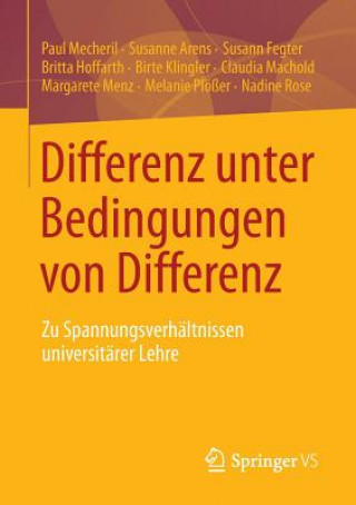 Könyv Differenz Unter Bedingungen Von Differenz Paul Mecheril