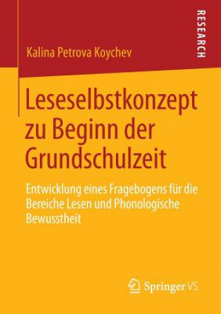 Knjiga Leseselbstkonzept Zu Beginn Der Grundschulzeit Kalina Petrova Koychev