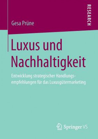 Książka Luxus Und Nachhaltigkeit Gesa Prüne