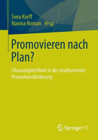 Libro Promovieren Nach Plan? Svea Korff