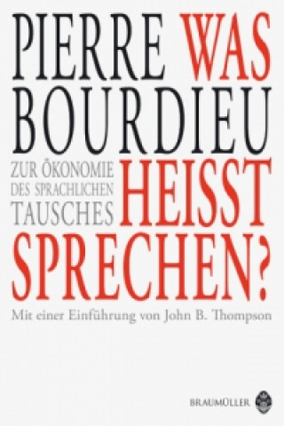 Kniha Was heißt sprechen? Pierre Bourdieu