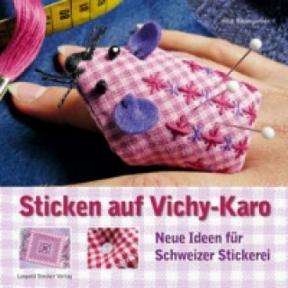 Carte Sticken auf Vichy-Karo Heidi Baumgartner