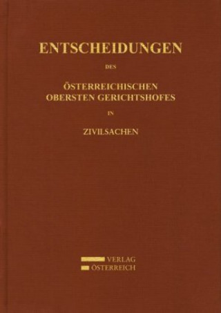 Könyv Entscheidungen des Österreichischen Gerichtshofes in Zivilsachen 