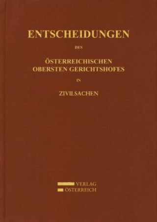 Book Entscheidungen des Österreichischen Gerichtshofes in Zivilsachen 