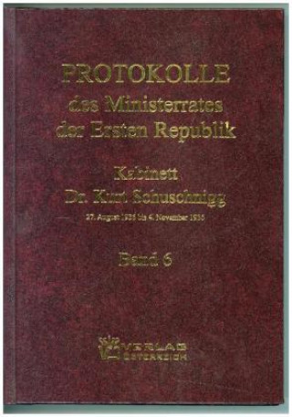 Kniha Protokolle des Ministerrates der Ersten Republik IX, Kabinett Dr. Kurt Schuschnigg Gertrude Enderle-Burcel