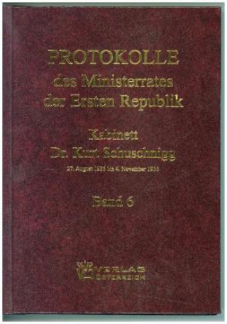 Livre Protokolle des Ministerrates der Ersten Republik IX, Kabinett Dr. Kurt Schuschnigg Gertrude Enderle-Burcel