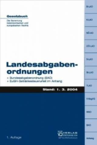 Kniha Landesabgabenordnung Josef Fuchs