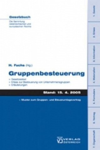 Kniha Gruppenbesteuerung Hubert W Fuchs
