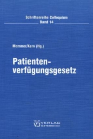 Knjiga Patientenverfügungsgesetz Michael Memmer