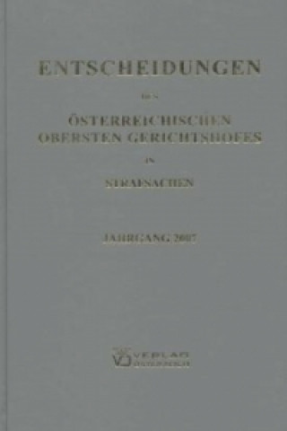 Carte Entscheidungen des Österreichischen Obersten Gerichtshofes in Strafsachen 