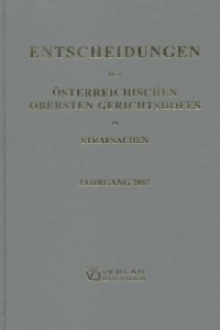 Könyv Entscheidungen des Österreichischen Obersten Gerichtshofes in Strafsachen 