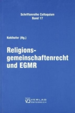 Kniha Religionsgemeinschaftenrecht und EGMR Reinhard Kohlhofer