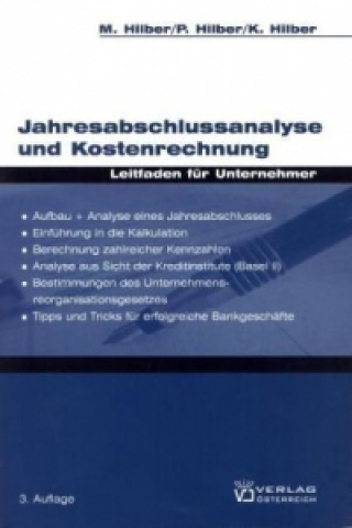 Knjiga Jahresabschlussanalyse und Kostenrechnung Markus Hilber
