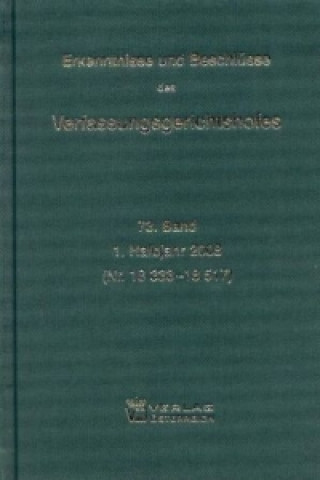 Kniha Erkenntnisse und Beschlüsse des Verfassungsgerichtshofes 