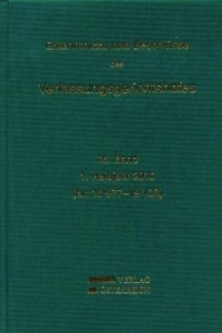 Kniha Erkenntnisse und Beschlüsse des Verfassungsgerichtshofes 