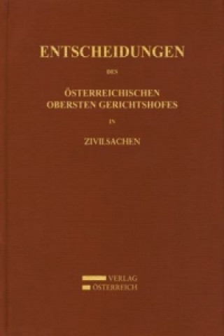 Książka Entscheidungen des Österreichischen Gerichtshofes in Zivilsachen 