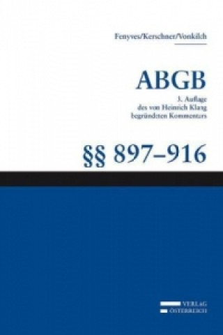 Knjiga Kommentar zum ABGB - Klang-Kommentar / Klang-Kommentar Ferdinand Kerschner