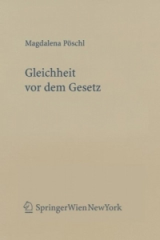 Könyv Gleichheit vor dem Gesetz (f. Österreich) Magdalena Pöschl