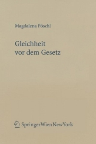 Buch Gleichheit vor dem Gesetz (f. Österreich) Magdalena Pöschl