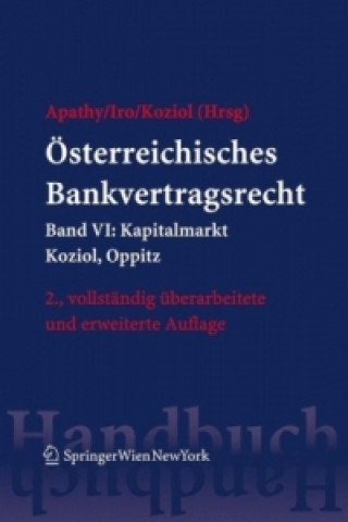 Kniha Österreichisches Bankvertragsrecht Peter Apathy