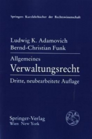 Carte Allgemeines Verwaltungsrecht Ludwig K. Adamovich