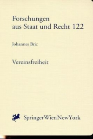 Book Vereinsfreiheit Johannes Bric