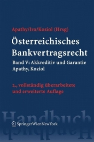 Kniha Österreichisches Bankvertragsrecht Peter Apathy