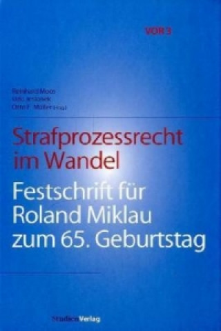 Kniha Strafprozessrecht im Wandel Reinhard Moos