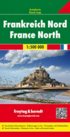 Tiskovina France North Road Map 1:500 000 