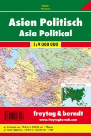 Nyomtatványok Asien, physisch-politisch 