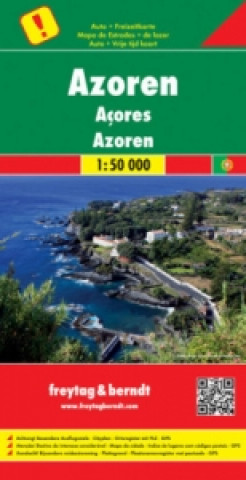 Materiale tipărite Azores, Special Places of Excursion Road Map 1:50 000 