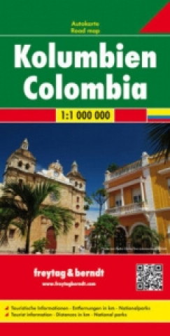 Materiale tipărite Colombia Road Map 1:1 000 000 