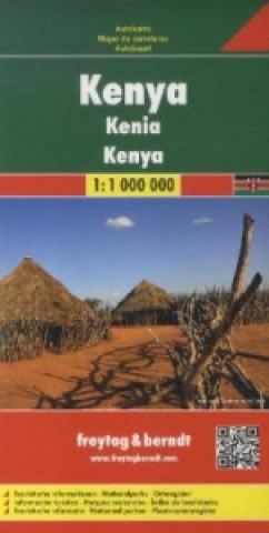 Tiskovina Kenya Road Map 1:1 000 000 