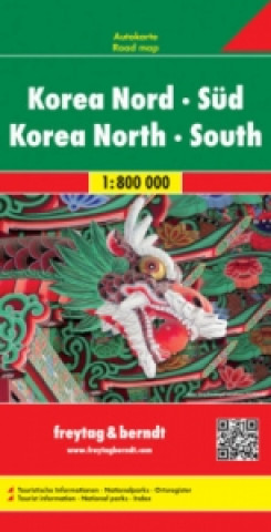 Tiskovina Korea North  -  South Road Map 1:800 000 