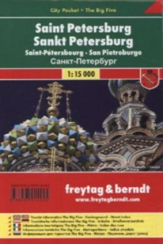 Tiskovina Saint Petersburg City Pocket + the Big Five Waterproof 1:12 500 