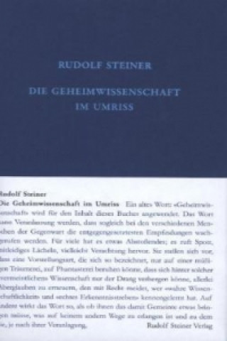 Book Die Geheimwissenschaft im Umriss Rudolf Steiner